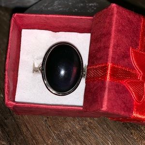 Handmade Black Onyx & Sterling Silver Ring